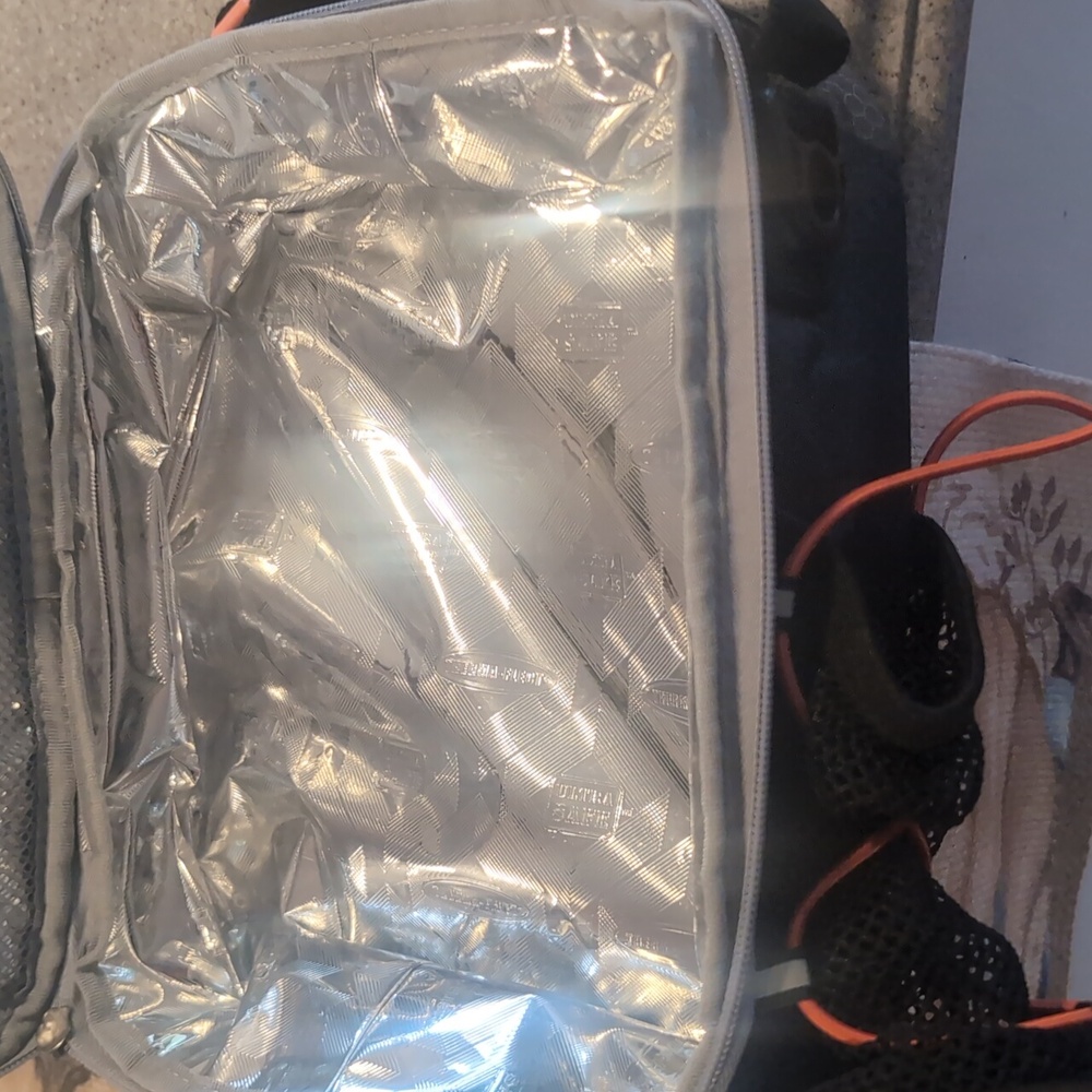 Arctic Zone Pro Expandable Lunch Pack Gray and Orange Lunch Bag - Picture 9 of 12